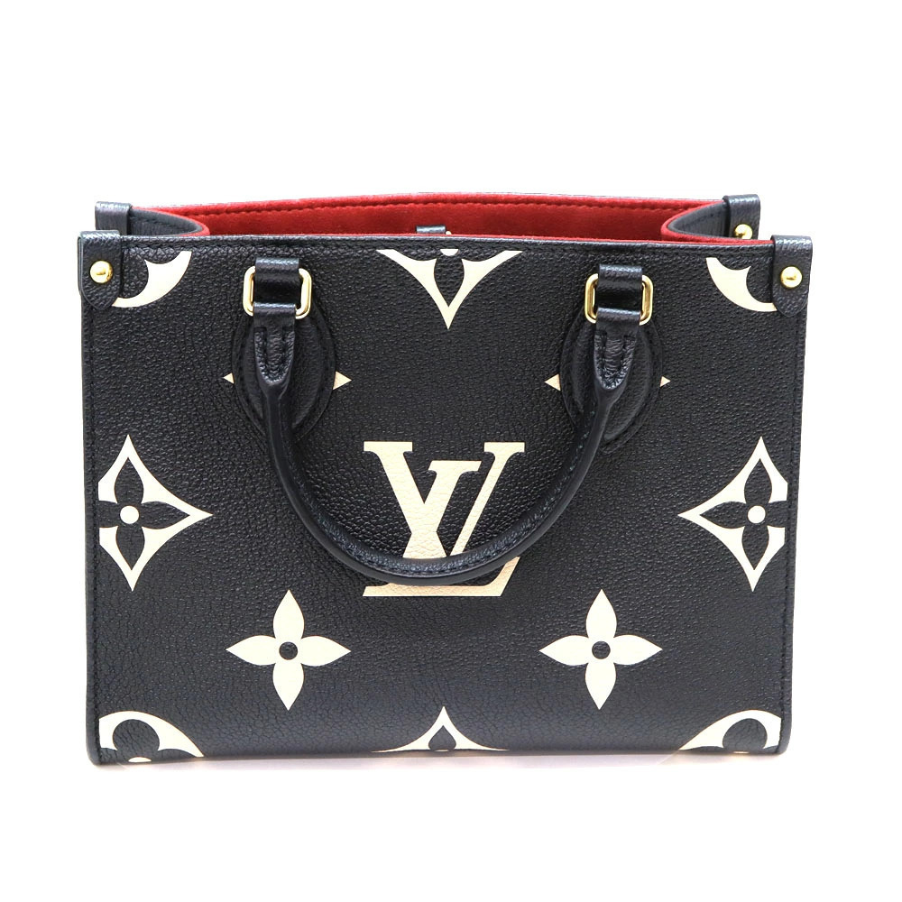 Louis Vuitton OnTheGo Beige Empreinte Black Leather Monogram